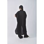 (M) zara質感透膚黑色洋裝二手衣, , large