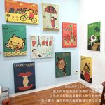 時尚無框畫 油畫 複製畫 木框 畫布 掛畫 居家裝飾 壁飾【歡樂巴士】日本插畫家獨家授權, , large