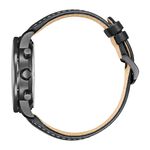 CITIZEN 星辰 綠幽靈夜光光動能三眼計時手錶-黑x藍 CA4505-21X, , large