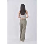 (XL) la chambre dine丹寧牛仔質感棉質綠色長褲二手衣, , large