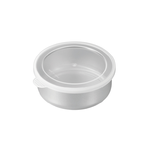 ECHO 3.8 Round Shallow Stainless Steel Food Storage Container, , large