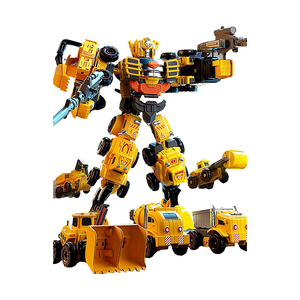 【啾愛你】五合一DIY工程變型機器人 (限宅配)