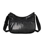 Lesportsac Classic Hobo 經典斜背包 送禮推薦-亮面黑, , large