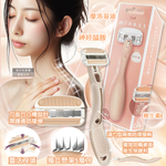 [日日好物]日本KAI貝印-miness女用身體刮毛刀組-GA0130刀柄1入+替換刀片2入/盒(仕女防滑可水洗得體刀,5層刀可替換美體修毛刀,手動刮體毛美容工具), , large