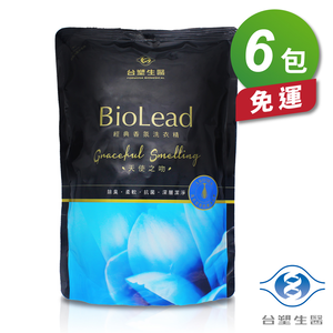 [淳安] 台塑生醫 經典香氛 洗衣精 (天使之吻) (1.8kg/補充包) (6包) 免運費