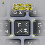 KTNET S750 KTKBS750 Membrane USB Wired Keyboard Ultra-Thin Silent Low Keycap Design (Black / Grey), , large