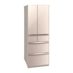 MITSUBISHI 525L Glass Mirror Finish 6-Door Inverter Refrigerator MR-WX53C, , large