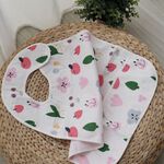 [Kaimei Cotton] Randomly excellent top-quality pure cotton gauze waterproof bib for adults, thoughtful design, exquisite quality, detailed printing, , large