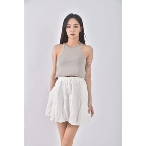 (XL) 【依庭私服】質感白色短裙二手衣