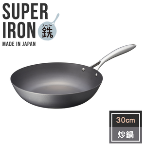 【vitacraft】Japan-Made Nitrided Iron Uncoated Single-Handle Wok 30cm (Super Iron Series)