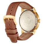 CITIZEN 星辰 光動能復古風紳士手錶-玫瑰金x綠 BM7483-15X, , large
