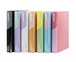 【連勤】 PP 馬卡龍色系三孔3/4"圓形夾 小背寬 12本/箱 LC-6001-3R-多款可選