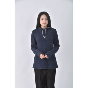 (S) roots質感棉質純棉藍色長袖上衣二手衣