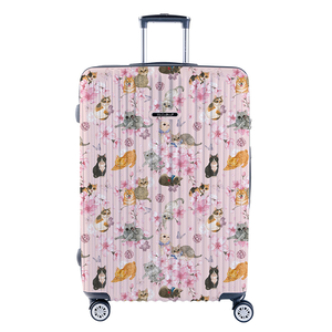 NaSaDen [Spring Cat] 22" Carry on Zipper Luggage