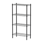 【Y HOUSE】60x30x120cm Lightweight Four-layer Iron Rack Iron Rack Shelf - Painted Black, , large