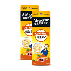 [Schiff]Airborne愛維寶發泡錠香橙口味10錠2入組