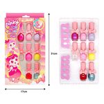 【韓國Pink Princess】 兒童無毒指甲油 兒童美甲 兒童可撕安全無毒指甲油 8瓶裝禮盒, , large