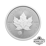 [皇家典藏] Canadian Mint 2024加拿大-楓葉-龍標記版-1盎司銀幣(普鑄)(卡裝)(首發版), , large