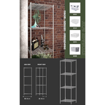 【Y HOUSE】60x60x210cm Super Strong Heavy-Duty 4-Tier Iron Rack Heavy-Duty Shelf, , large