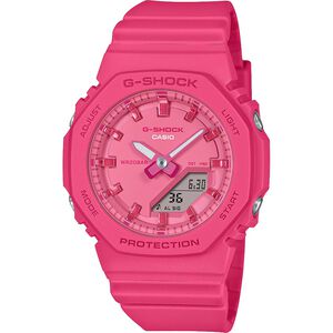 CASIO 卡西歐 G-SHOCK 單色時尚 八角雙顯手錶-粉紅 GMA-P2100PP-4A