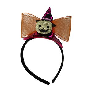 Pumpkin witch hat mesh headband