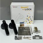 昌運監視器 DJS-SK01 指紋密碼智慧電子鎖  電子鎖 鋅合金 指紋/密碼/鑰匙/藍牙開鎖 (以PRO升級出貨), , large
