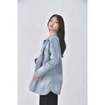 (M) bettys棉質條紋藍色外套二手衣, , large