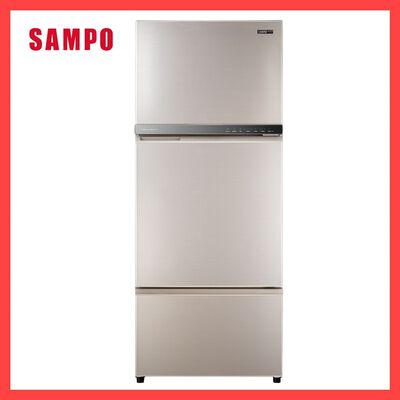 聲寶SR-F61DV(Y7)變頻Nano-Ti三門冰箱605L