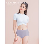 【Clany可蘭霓】美膚保養絲蛋白高腰XL-Q(2XL)內褲 玉露紫 2189-92, , large