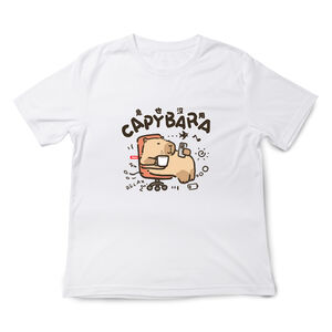 JZ TEE Capybara-Mr. Capybara-No Use Rushing Graphic Tee