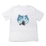 JZ TEE 黑貓-釣魚 印花短袖T恤, , large