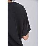 (M) habibi質感運動黑色短袖上衣二手衣, , large