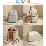 SPRING-簡約尼龍後背包時尚商務通勤後背包旅行後背包-多色, , large