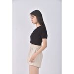 (S) anirek質感黑色短袖上衣二手衣, , large