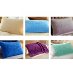 凱美棉業｜MIT台灣製 純棉厚實精緻壓花 枕巾／枕頭巾 一對2入組 多款色系, , large