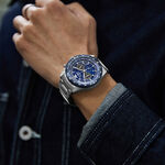 CITIZEN 星辰 光動能航空計時手錶-藍 CA4554-84L, , large