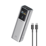 CUKTECH 酷態科 10號 150W 行動電源 10000mAh 可充筆電 Wh標示 可上飛機 (PB100P) - 金屬灰, , large