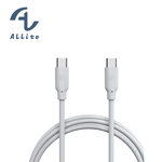[萬摩科技]Allite 1.5 M 液態矽膠充電線（USB-C to USB-C）冷霧灰, , large