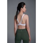 YOGA FLOW Hedy Bra - 極簡圓領短版上衣 - 雪花白 White, , large
