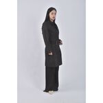 (S) tiffany棉質長板灰色綁帶外套二手衣, , large
