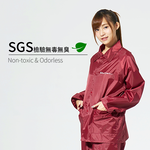 [Twin Dragon] Minimalist Motorcycle Two-Piece Raincoat (Motorcycle Raincoat Suit ES) Size 3XL Navy Blue, , large