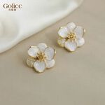 【Gulicc】古莉可 耳環 小香風花瓣耳環, , large