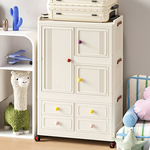 【AOTTO】70面寬多開門兒童折疊收納衣櫃(AT-207), , large