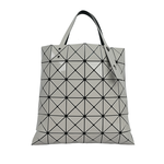 ISSEY MIYAKE BAO BAO LUCENT 6x6 亮面雙色托特包/石墨灰/珍珠灰, , large
