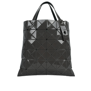ISSEY MIYAKE BAO BAO LUCENT 6x6 亮面雙色托特包/石墨灰/珍珠灰