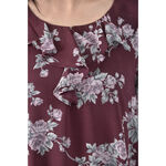 (M) 0918花朵紅色長袖上衣二手衣, , large