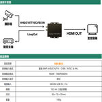 昌運監視器 HD-803 4K 同軸高清 HDMI 轉換器 AHD/CVI/TVI/CVBS MICRO電源輸入, , large