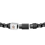 MASERATI 瑪莎拉蒂 Iconic 經典磁吸式手鍊-黑色 禮物 JM223ATK26, , large