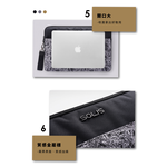 SOLIS 反光迴旋系列  15.7吋筆電保護套-純墨黑, , large