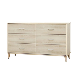 【唯熙傢俱】馬可橡木白六斗櫃 抽屜櫃